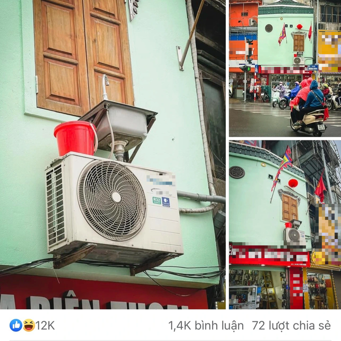Sự thật chiếc bồn rửa mặt triệu view gắn trên cục nóng điều hòa ở Hà Nội